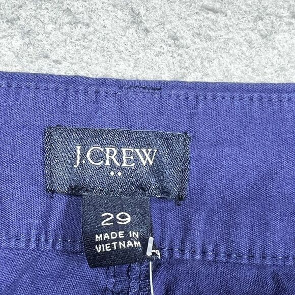 J. Crew Pant Womens Size 29 Blue High-Rise Pockets Wide-Leg Pant NWT Linen Blend - Picture 9 of 11
